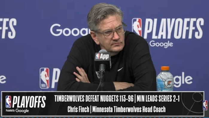 森林狼G3胜掘金发布会！芬奇赞攻守表现，点出4将出色发挥！