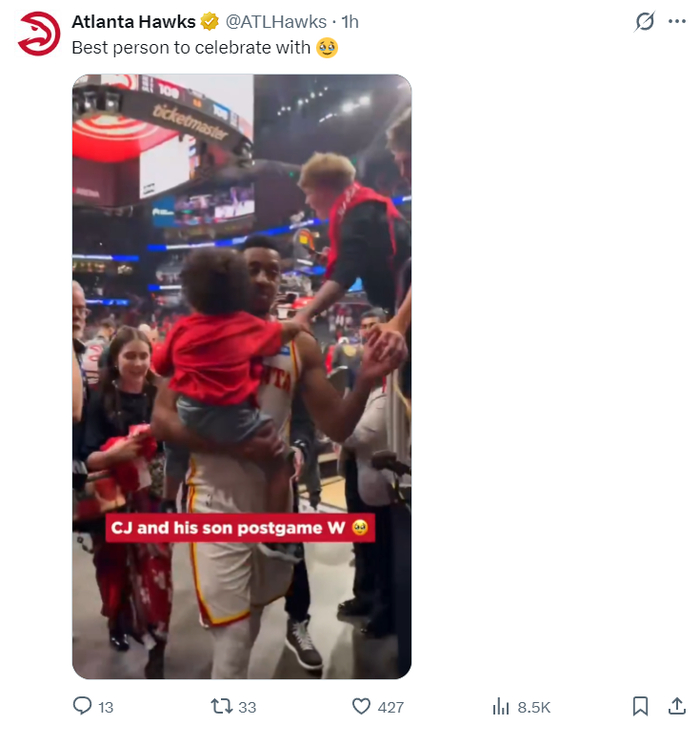 _CJ晒准绝杀时刻老鹰官方盛赞！与妻子拥吻超暖 赛后直言胜不骄败不馁_CJ晒准绝杀时刻老鹰官方盛赞！与妻子拥吻超暖 赛后直言胜不骄败不馁