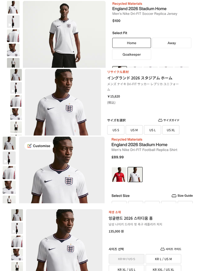 nike赞助足球队__耐克赞助的球衣