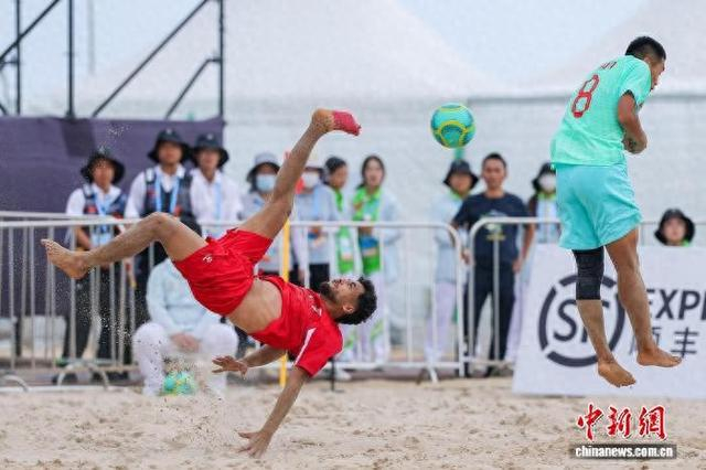 三亚亚沙会沙滩足球男子小组赛：中国队3比4惜败巴勒斯坦队